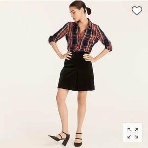 Slim-fit stretch cotton poplin shirt in Stewart tartan. Item BD766